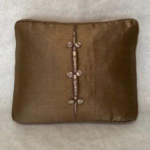 Brown Rectangular Throw Pillow 16” x 13”